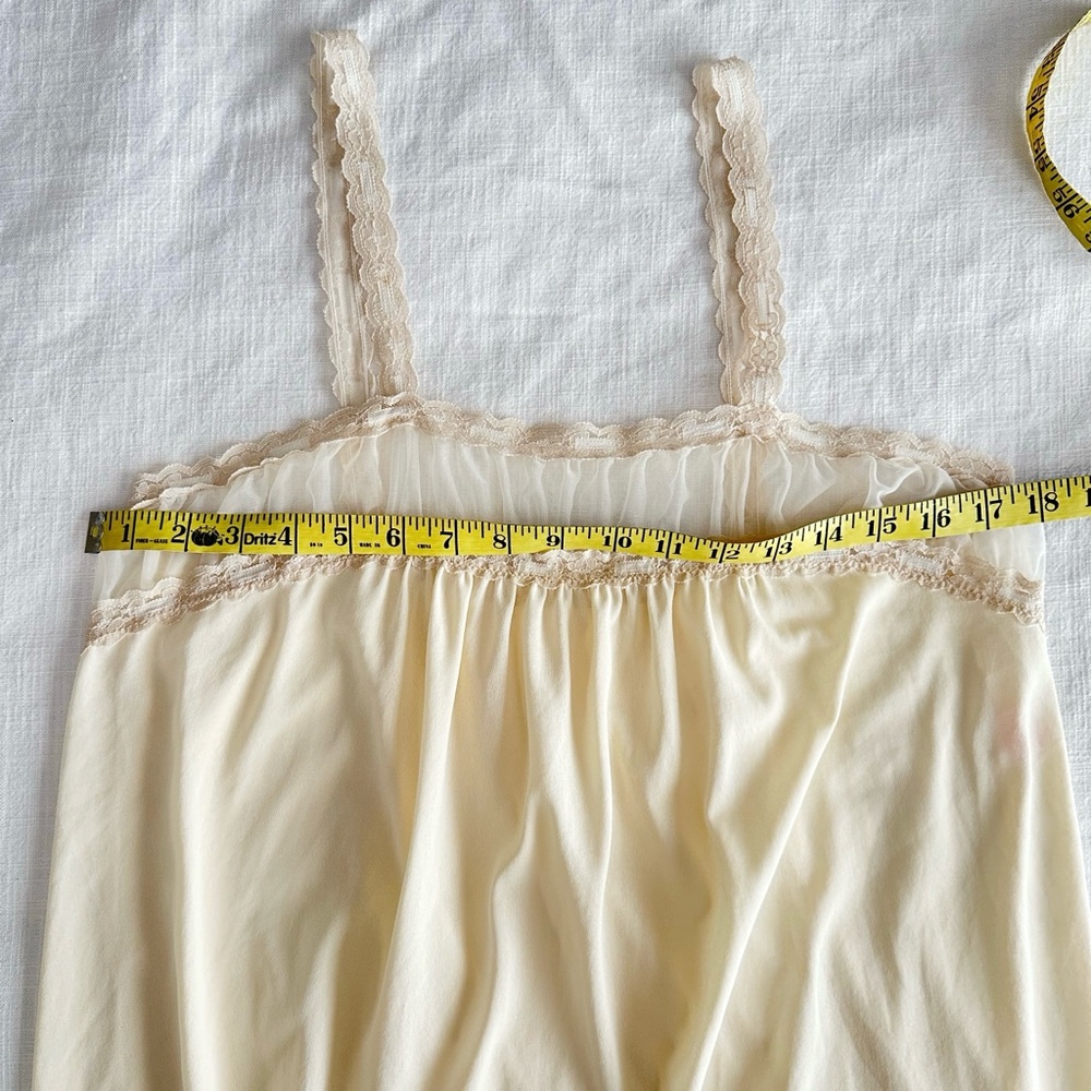 Ethereal Vintage 60s Nylon Peignoir Nightgown Robe Set Small - Picture 10 of 15